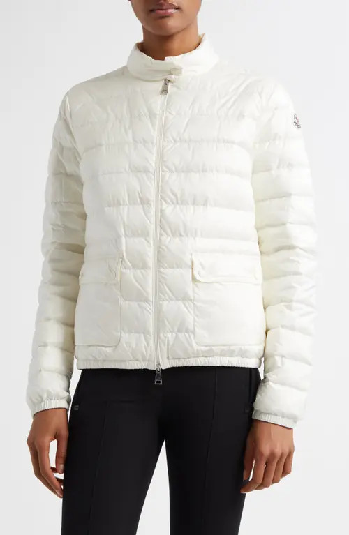 Moncler Lans Down Jacket in Silk White/Silk White at Nordstrom, Size 1 | Nordstrom