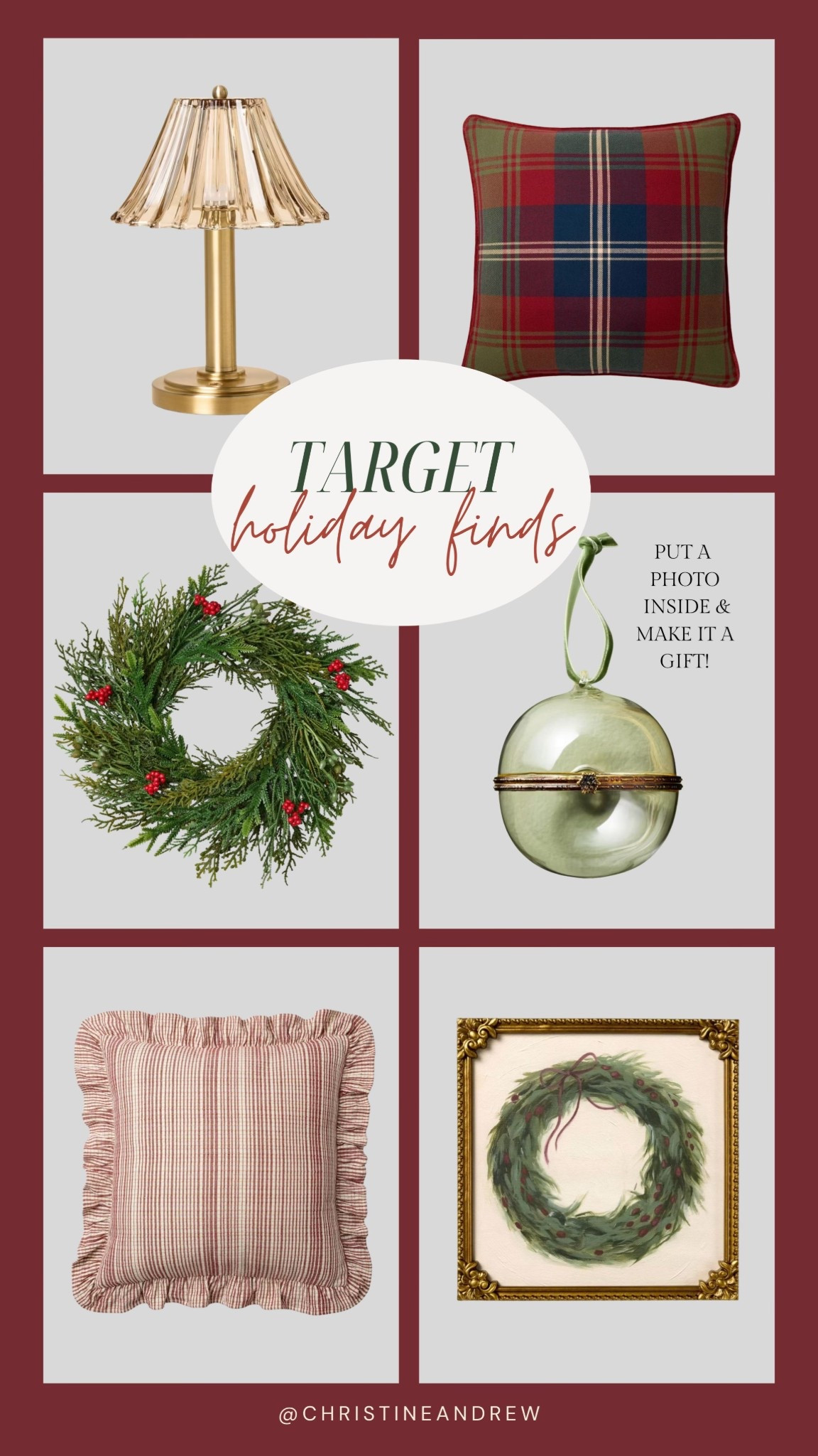 Target holiday finds 🎄 ready for Christmas!  The new Target Christmas decor is on trend for Ralph Lauren Christmas / 90s nostalgia!!

Target home, Target holiday, Target Christmas decor, Christmas wreath, Christmas pillows, Christmas ornaments 

#LTKHoliday #LTKSeasonal #LTKHome