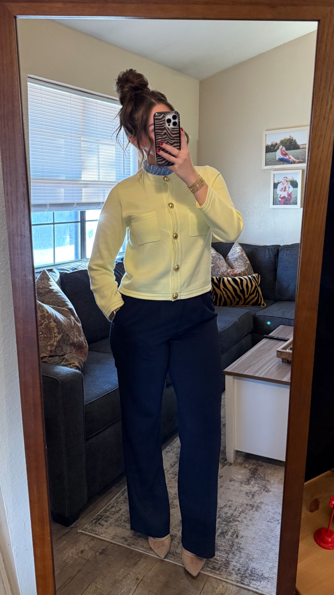 This outfit!! All so affordable and good quality! 💛🤩
Wearing a M in the top and an 8 in the trousers with a 32 inch inseam!! 

#LTKTall #LTKWorkwear #LTKootd