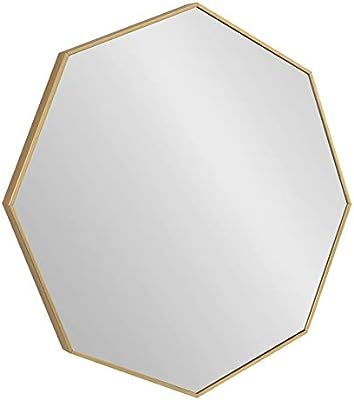 Kate and Laurel Rhodes Mid-Century Octagon Mirror, 30.75 x 30.75, Gold, Sophisticated Modern Mirr... | Amazon (US)