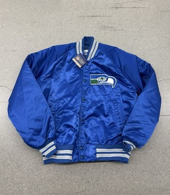 NWT Vintage 90s Chalk Line Large Seattle Seahawks Satin Bomber Jacket Rare USA | eBay US