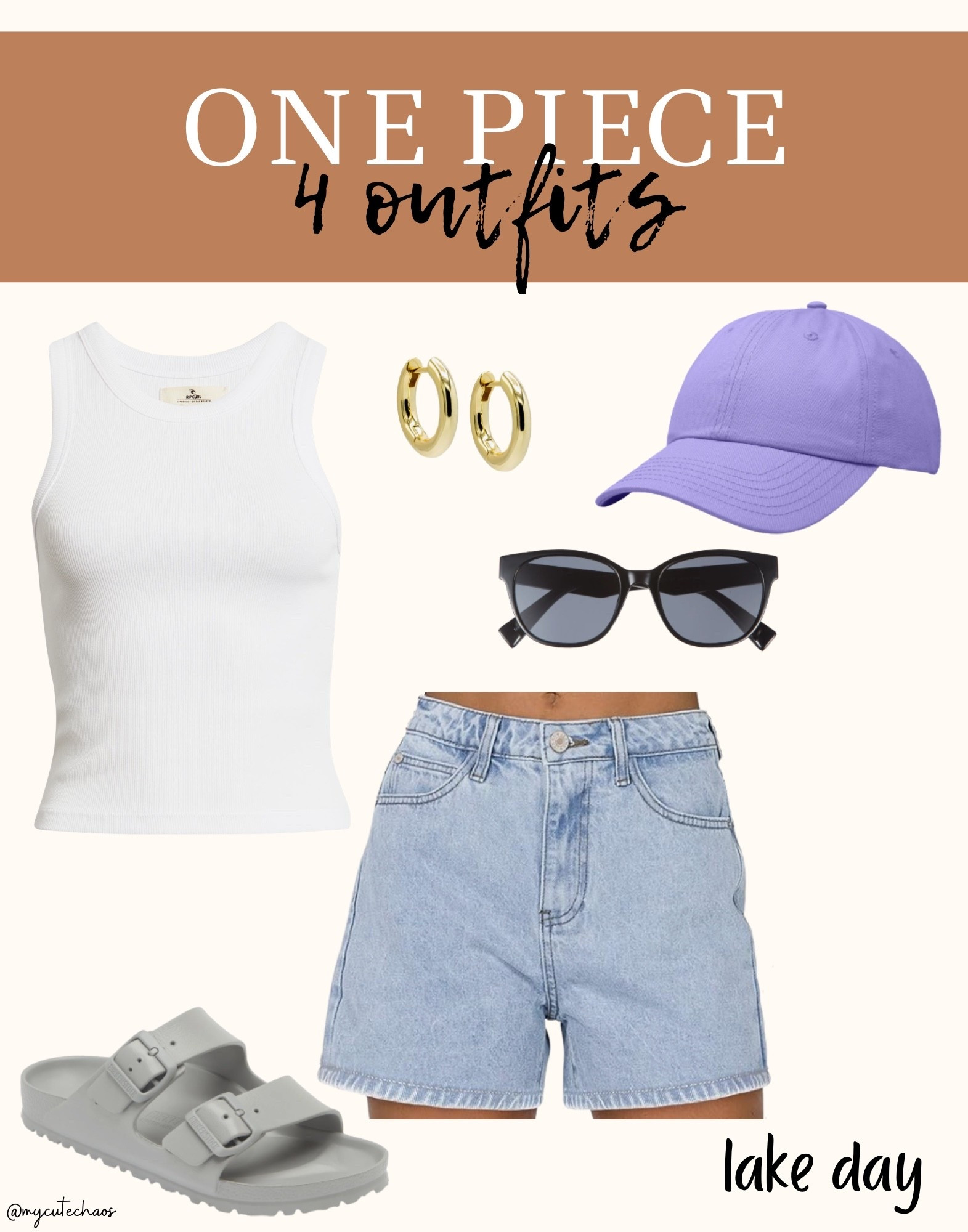 Spring outfit, summer outfit
Denim shorts, basic white tank top
Lake day, beach day, spring sandals
Summer sandals
Summer style, travel outfit, boat day

#LTKootd #LTKTravel