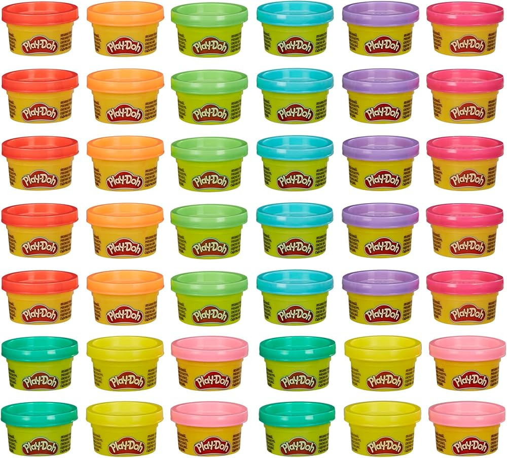 Play-Doh Bulk 42-Pack of 1-Ounce Cans, Christmas Stocking Stuffers for Girls & Boys, Party Favors... | Amazon (US)