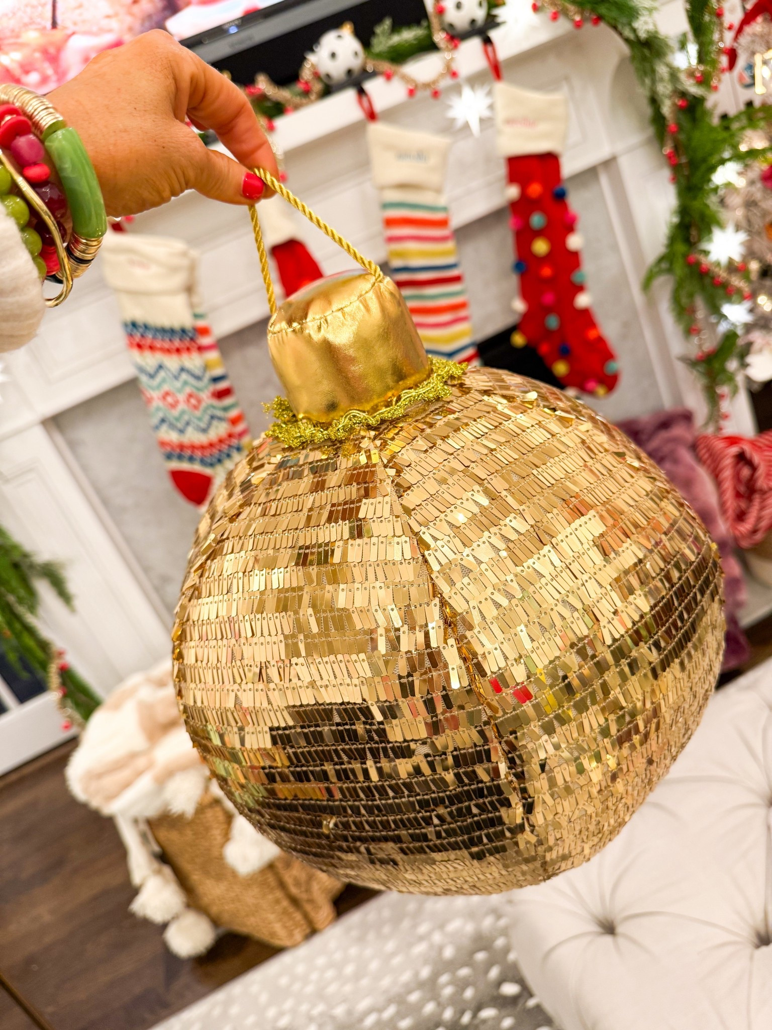 one more for good measure! sparkly sequin pillow = comes in silver too and just $6 • 

#LTKSeasonal #LTKHoliday #LTKHome