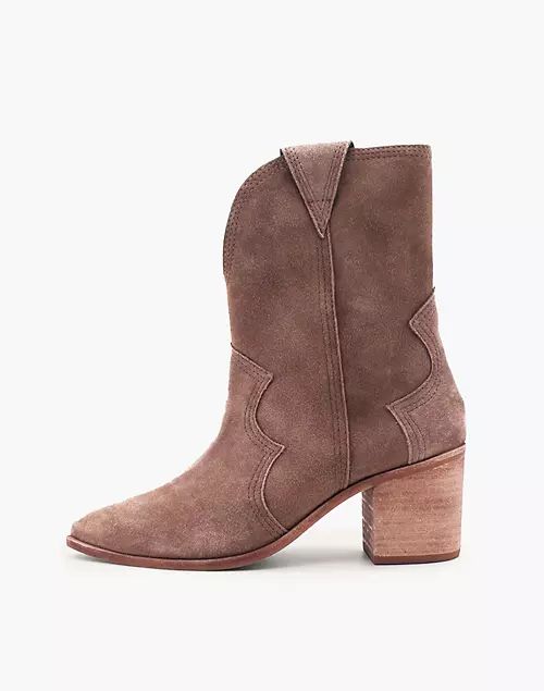 KAANAS Porto Cowbow Bootie with Stitching | Madewell