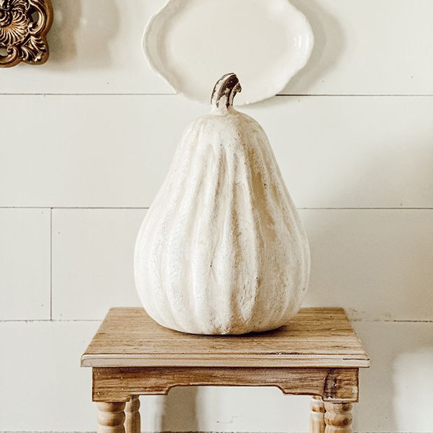 Rustic Clay Pumpkin Gourd | Antique Farm House