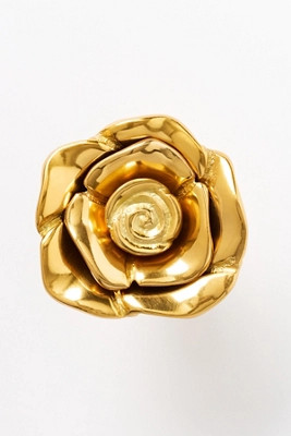 Brass Rose Knob | Anthropologie (US)