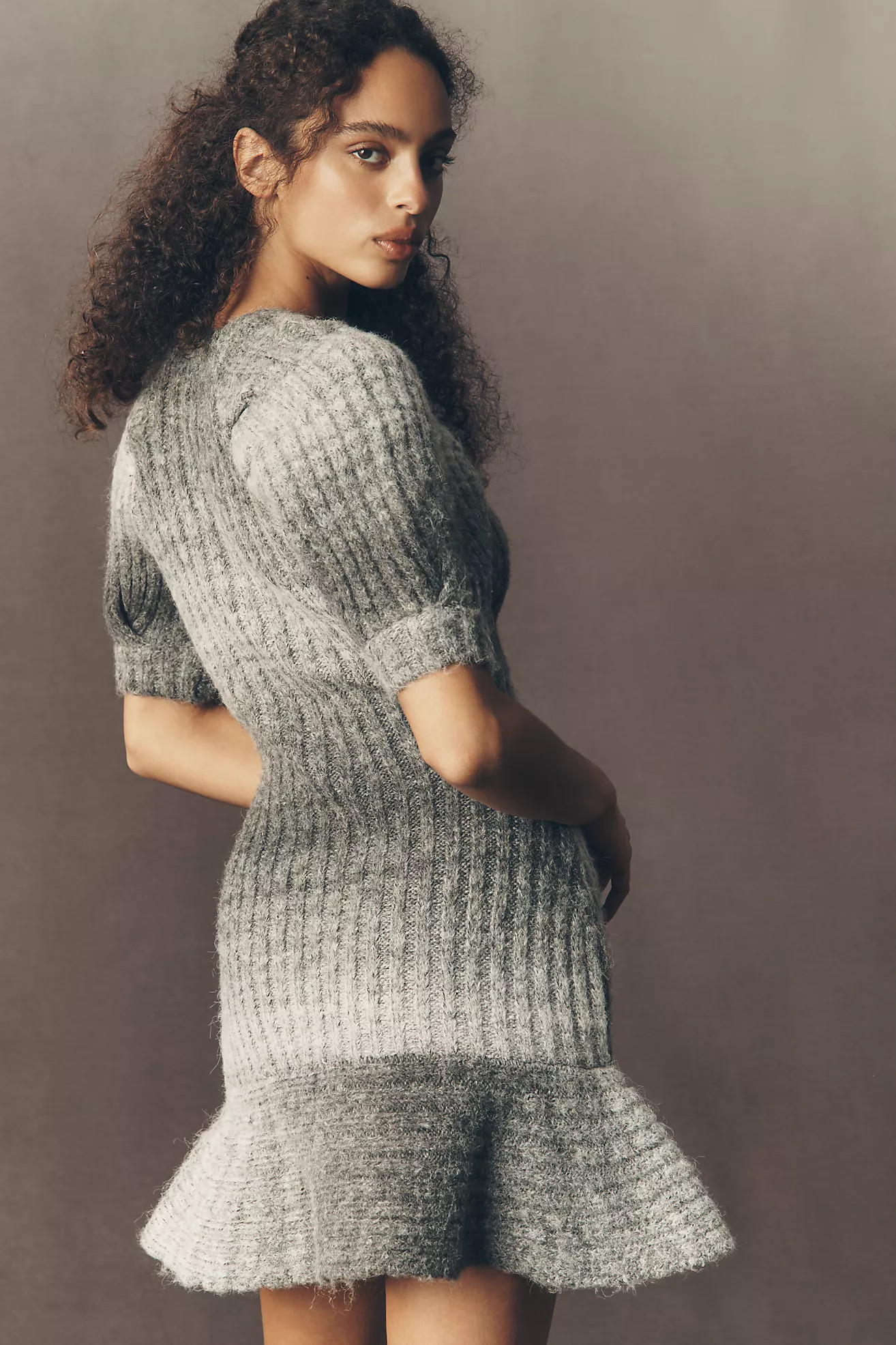 En Saison Odette Short-Sleeve Sweater Dress | Anthropologie (US)