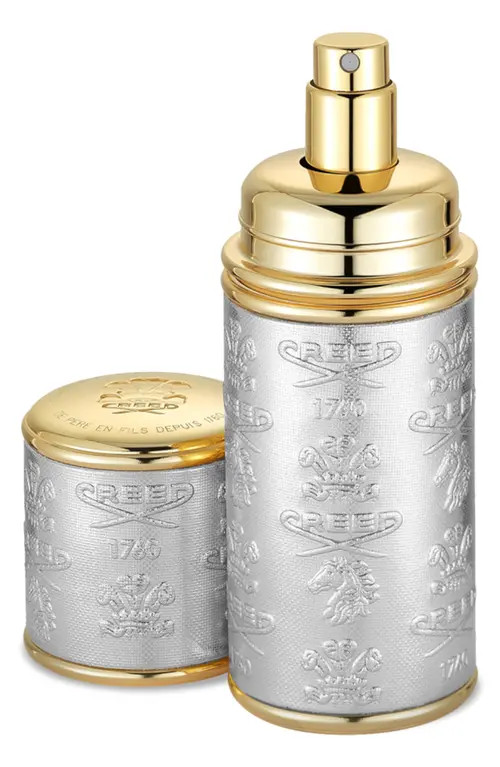 Creed Refillable Deluxe Leather Atomizer in Silver/gold Trim at Nordstrom, Size 1.7 Oz | Nordstrom