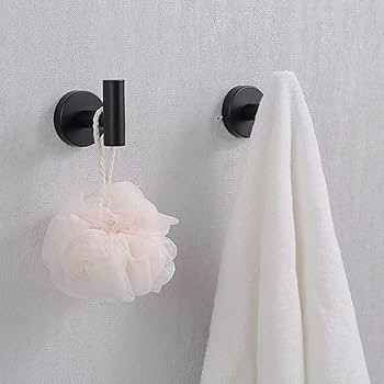 Towel Hooks Robe Hook Heavy Duty Wall Hooks Stainless Steel Coat Clothes Hook for Bathroom Kitche... | Amazon (US)
