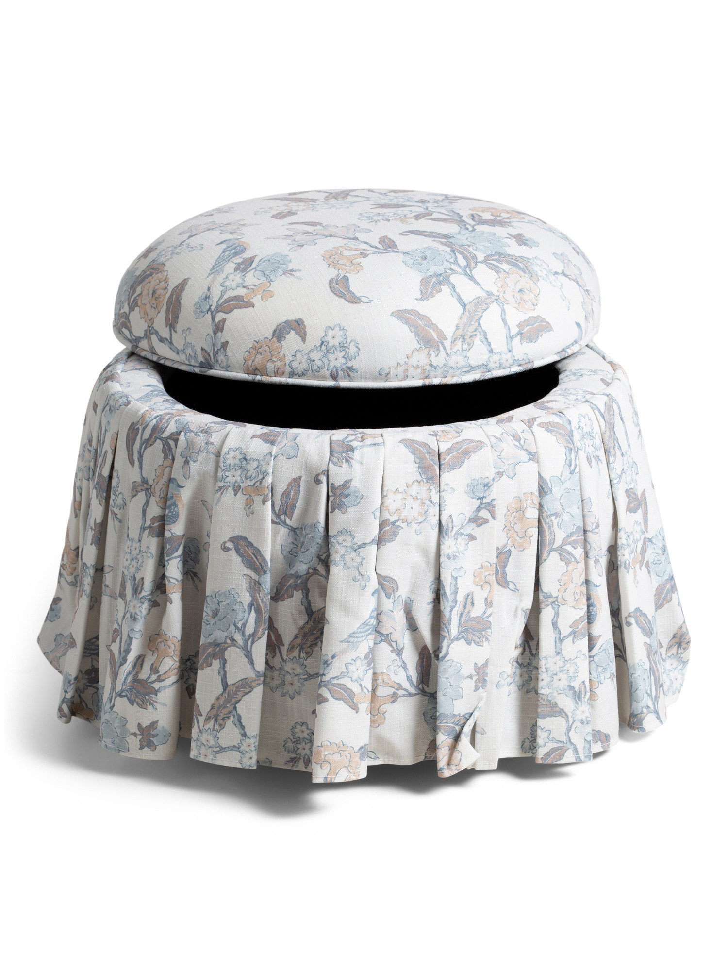 20x17 Emily Round Storage Ottoman | Poufs & Ottomans  | Marshalls | Marshalls