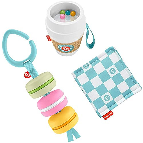 Fisher-Price Baby Bakery Treats Gift Set, 3 Food-Themed Baby Toys and teether for Infants Ages 3 Months and up | Amazon (US)