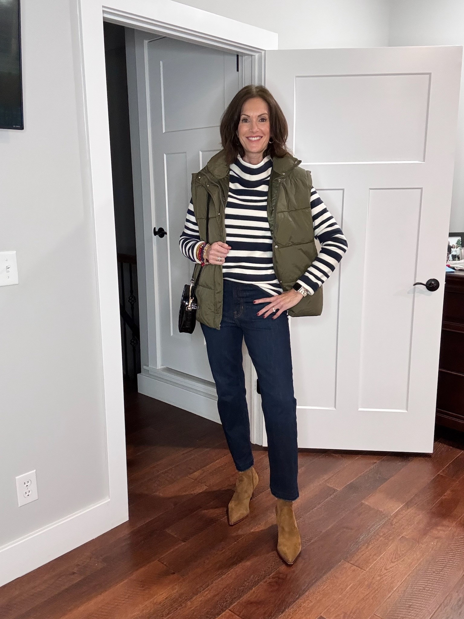 Cozy comfy outfit inspo! Top is a large, jeans are 10 tall, vest medium. 

Women’s fashion, outfit inspo, outfit ideas, what to wear for, fashion over 40, fashion over 50, fall outfit ideas, winter fashion, winter styles, winter outfits, winter outfit inspo, holiday styles, holiday outfits, holiday outfit inspo, holiday fashion, trending fashion, chic style, new years outfit, New Year’s Eve outfit

 




#LTKootd #LTKOver40 #LTKHoliday