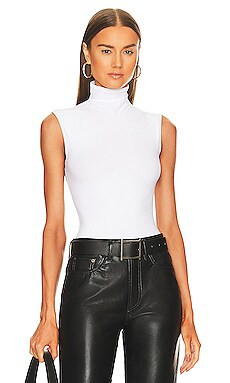 Denton Bodysuit in White | Revolve Clothing (Global)