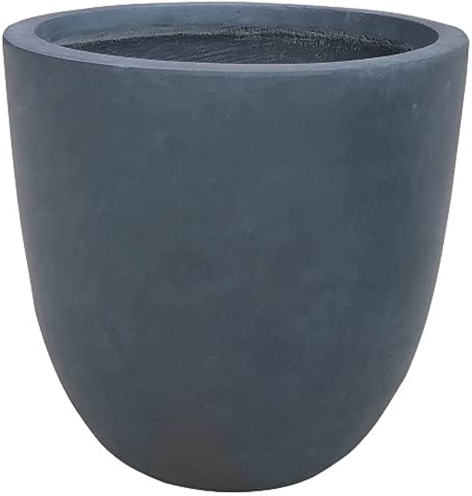 Kante RC0050B-C60121 Lightweight Concrete Modern Outdoor/Indoor Round Planter, 14" x 14" x 12", C... | Amazon (US)