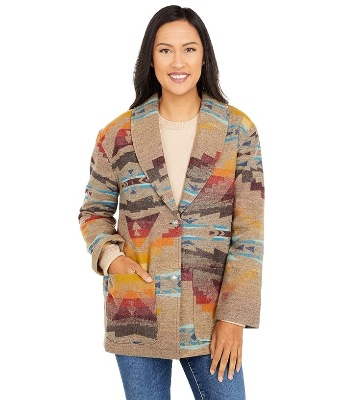 Pendleton Sierra Wool Jacket (Sierra Peak Jacquard) Women's Coat | Zappos