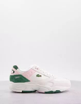Lacoste Storm 96 LO suede mix chunky sneakers in multi | ASOS (Global)