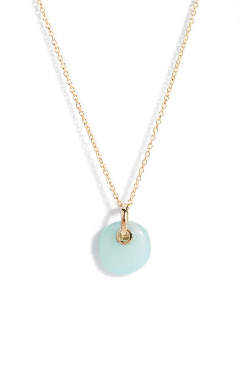 Argento Vivo Sterling Silver Stone Chain Pendant Necklace | Nordstrom | Nordstrom