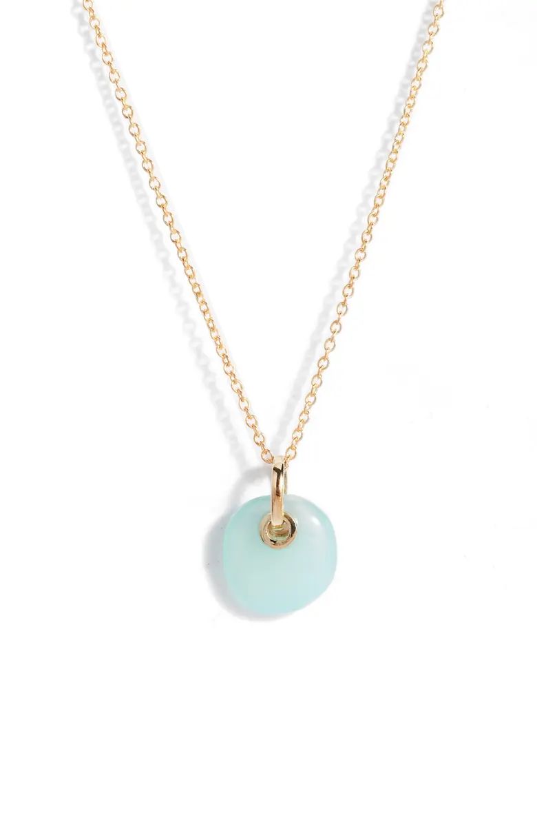 Argento Vivo Sterling Silver Stone Chain Pendant Necklace | Nordstrom | Nordstrom