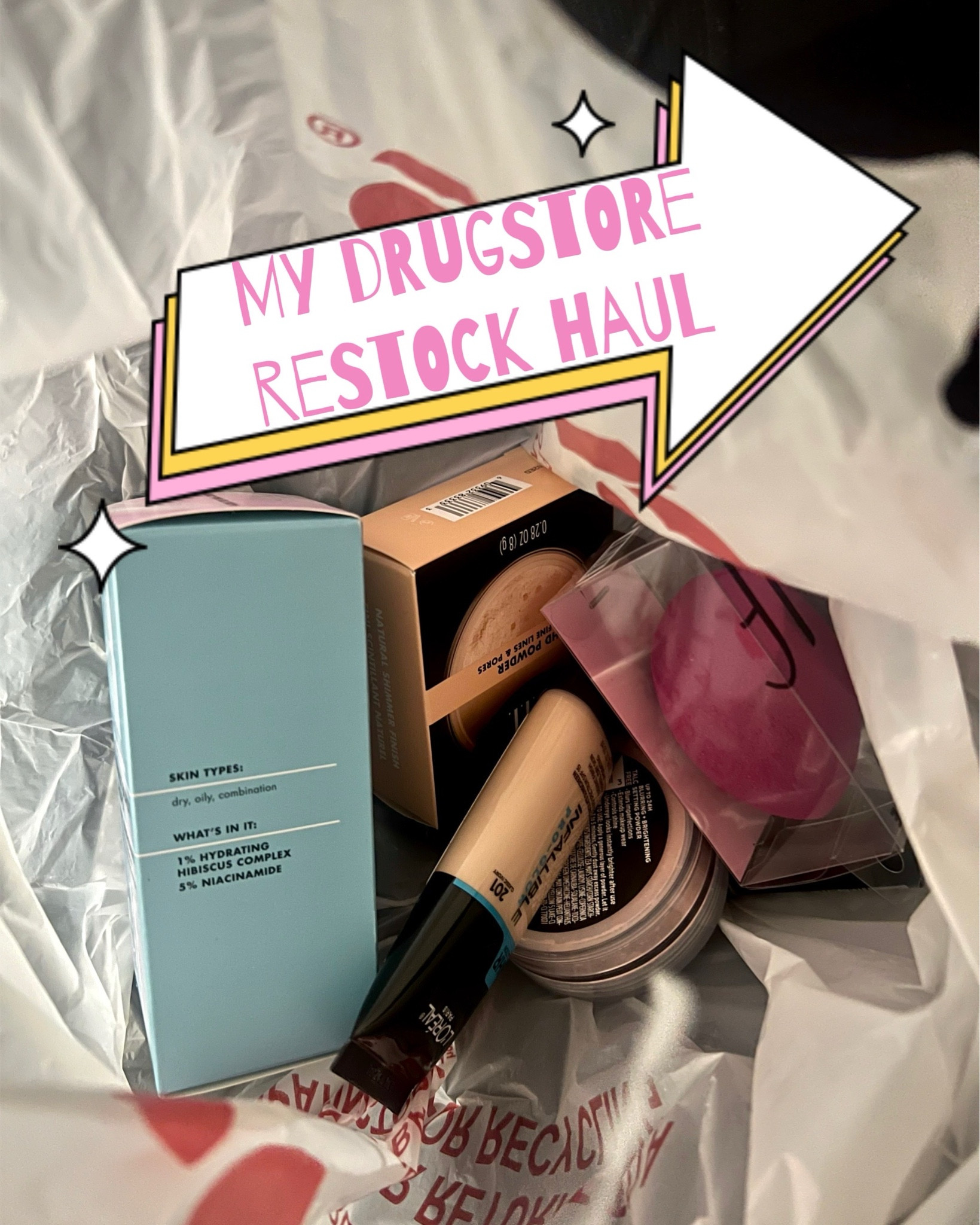 Was in need of a good restock and wanted to share the products I keep reaching for + ones I have repurchased over and over. Idk about anyone else but I have been moving towards all drugstore makeup. There are some products high end I will splurge on but these drugstore brands have been killing it the last few years. 👏🏼👏🏼👏🏼 #restock #haul #drugstore #favorites #recommendations