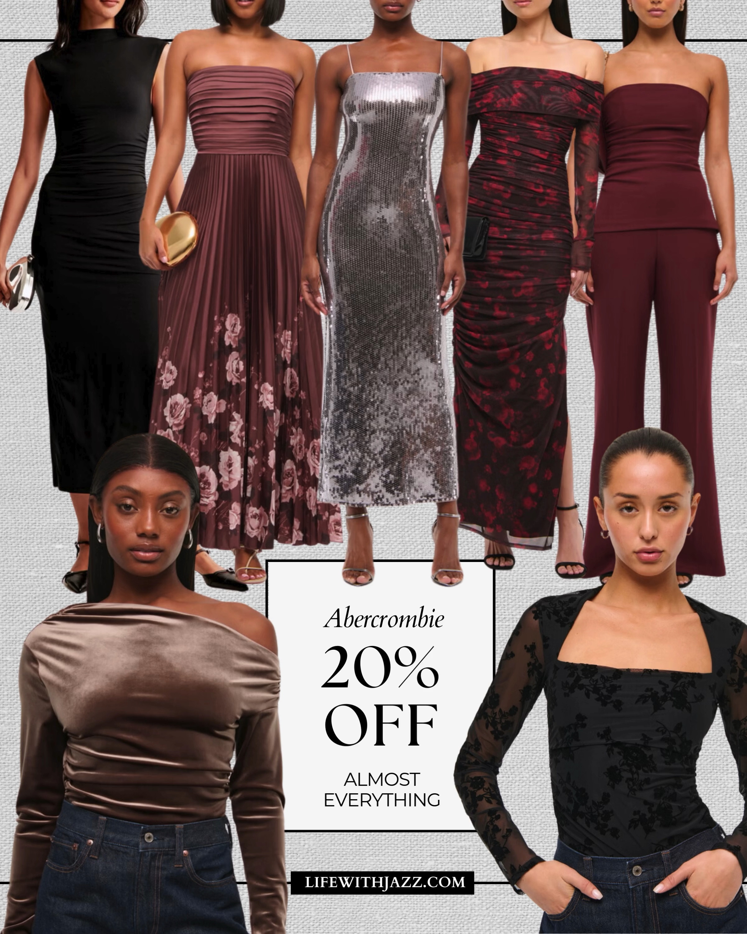 20% off almost everything at Abercrombie for a limited time!! 

Holiday looks / dresses / suede top 

#LTKHoliday #LTKSaleAlert