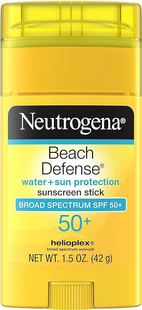 Neutrogena Beach Defense Water-Resistant SPF 50+ Sunscreen Stick, Broad Spectrum UVA/UVB Protecti... | Amazon (US)