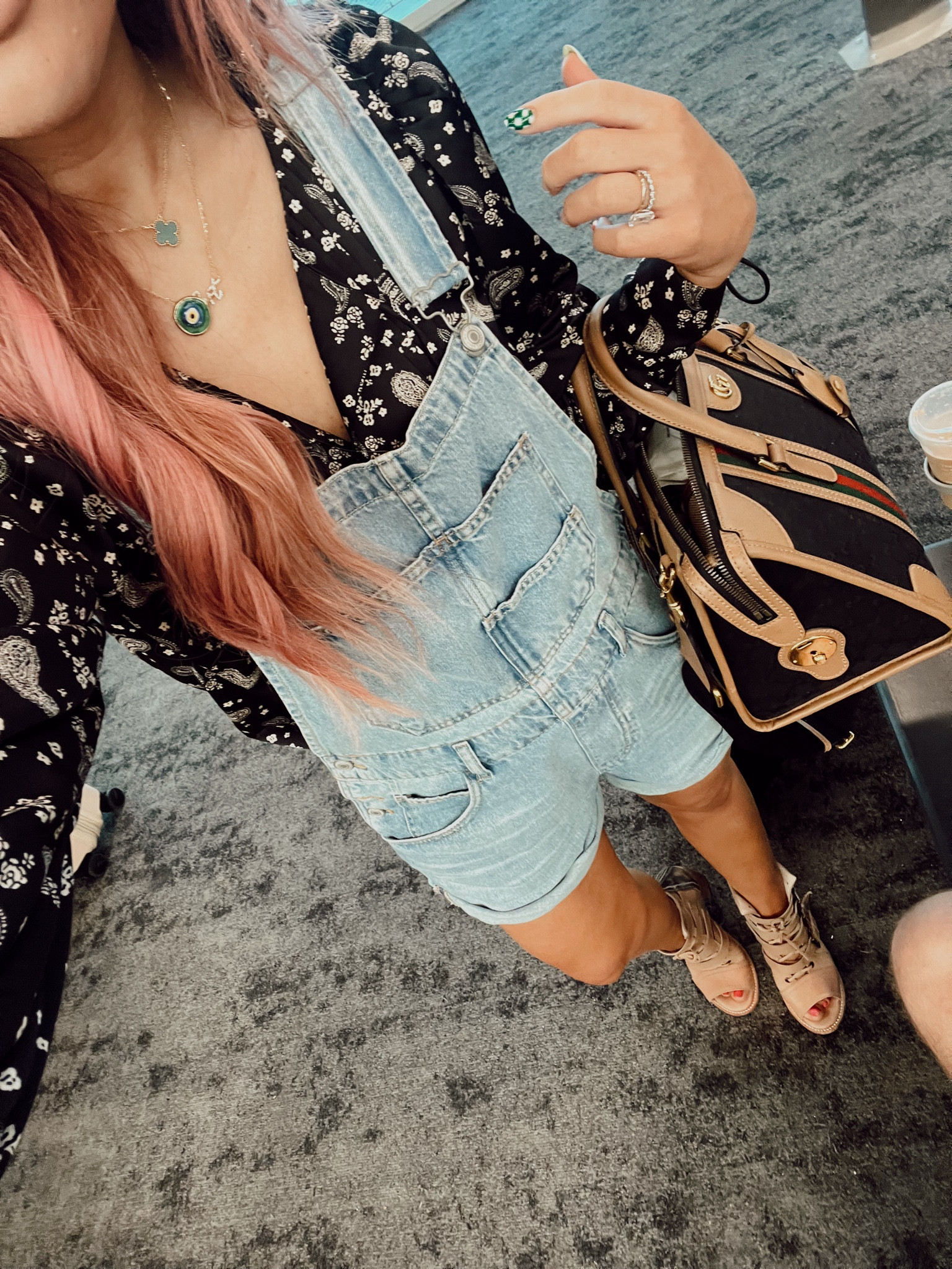 Size down in ziggy shortalls 