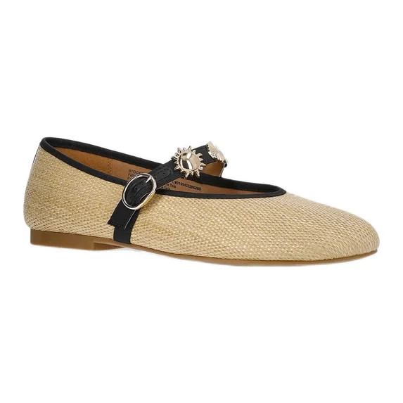 Time and Tru Women's Mary Jane Flats with Charm Strap | Walmart (US)
