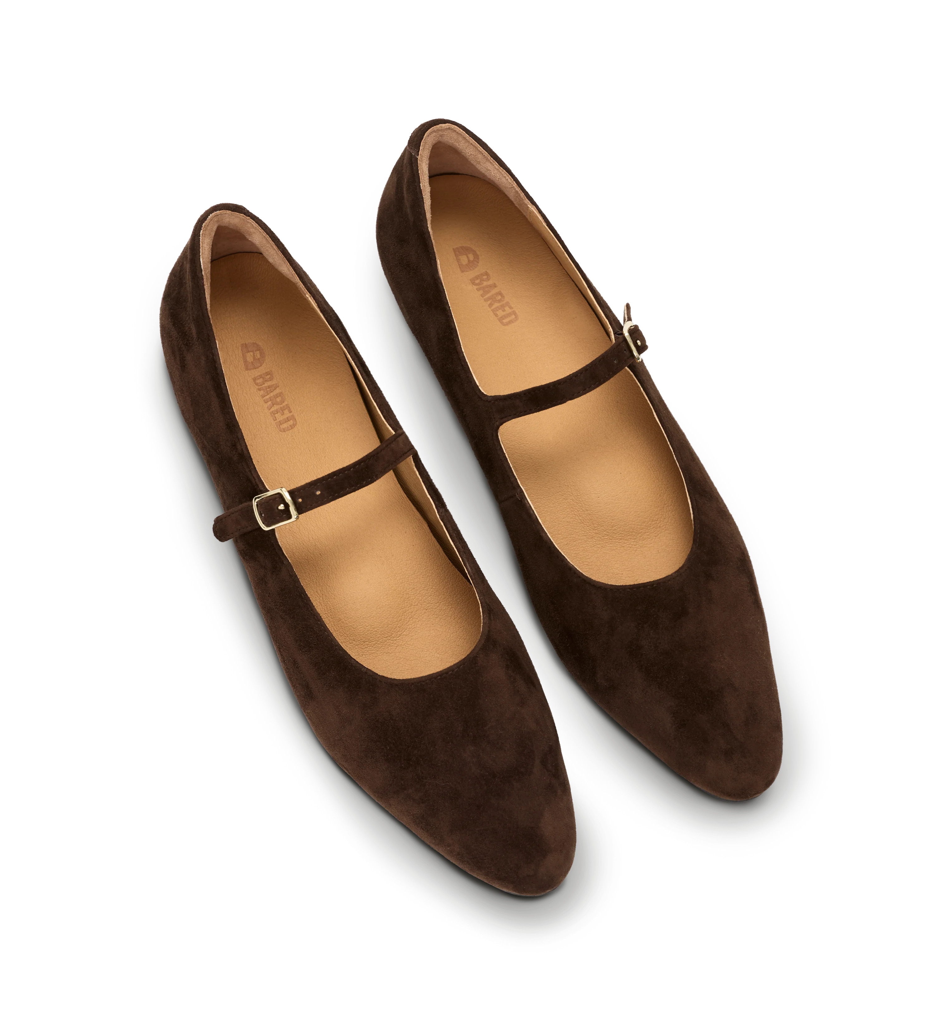 Palmchat Chocolate Brown Suede Ballet Flats | Bared Footwear | Bared Footwear