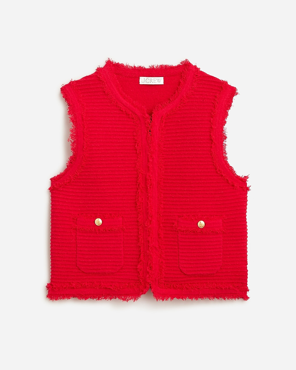 Textured vest in fine bouclé | J. Crew US