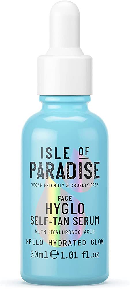 Isle of Paradise Hyglo Face Hyaluronic Self Tan Serum - Hydrating and Brigtening Gradual Tan Faci... | Amazon (US)