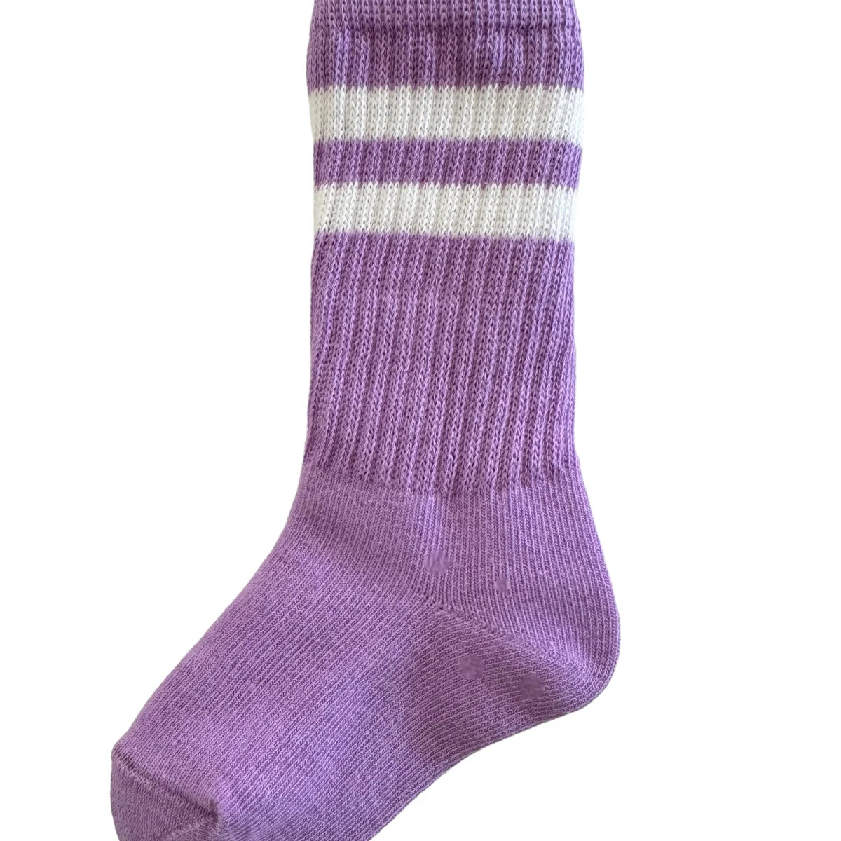 Tube Socks, Amethyst Stripe | SpearmintLOVE