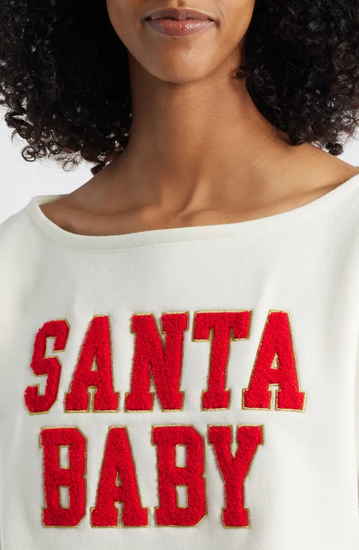 Vinyl Icons Santa Baby Fleece Sweatshirt | Nordstrom | Nordstrom