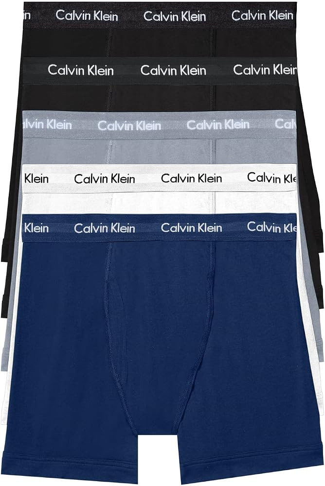 Calvin Klein Men's Cotton Stretch 5-Pack Boxer Brief | Amazon (US)
