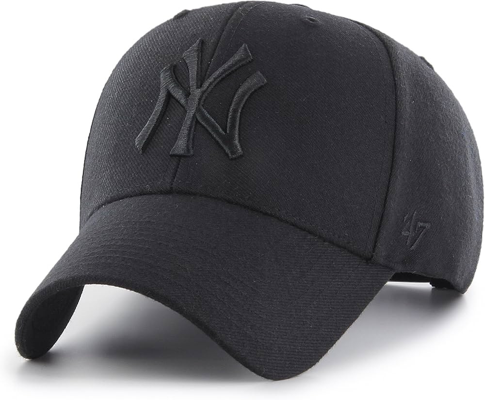 '47 New York Yankees MLB Most Value P. Black on Black Cap | Amazon (US)