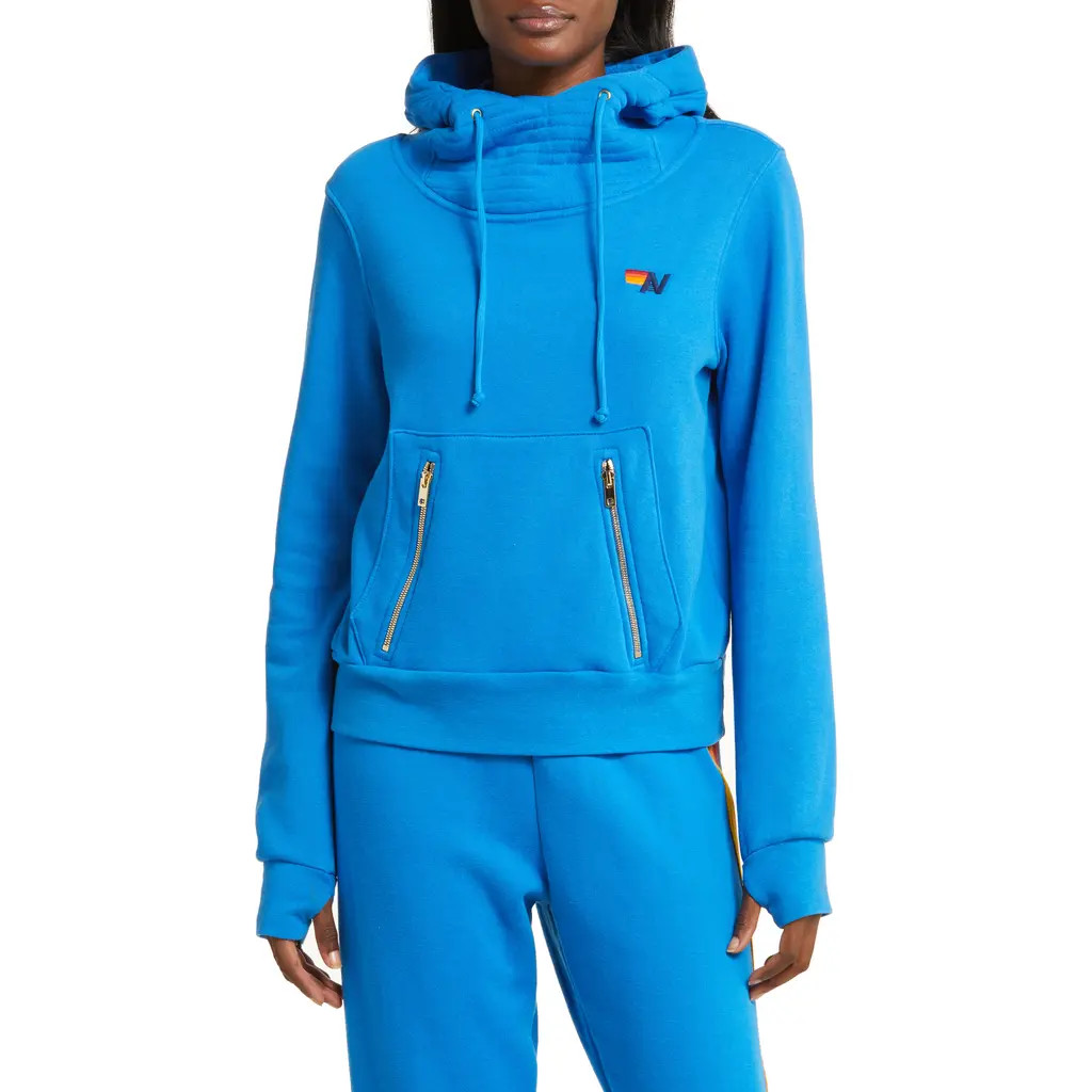 Aviator Nation Ninja Hoodie in Ocean at Nordstrom, Size Large | Nordstrom