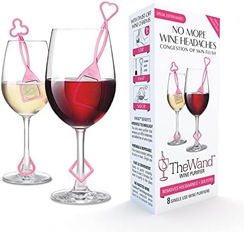 PureWine Red Wand Technology Histamine and Sulfite Filter, Purifier Reduces Wine Allergies, Stir ... | Amazon (US)
