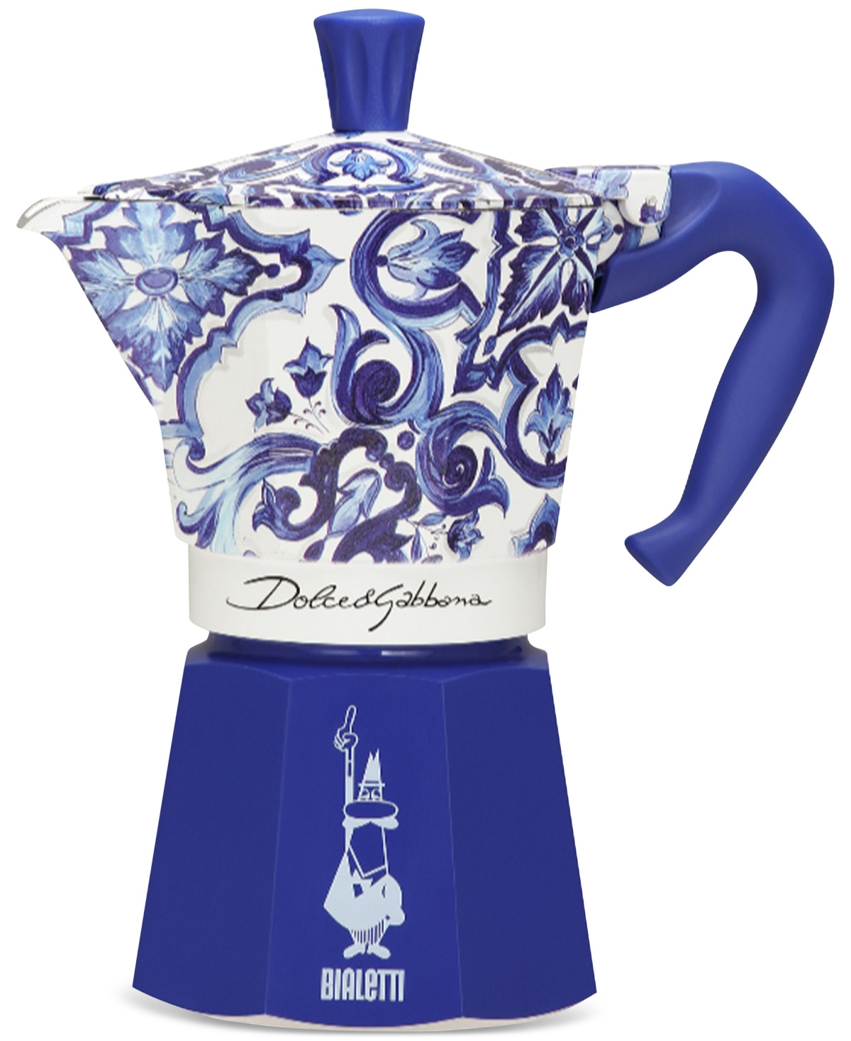 Dolce&Gabbana Moka Machine 6-Cup Coffee Maker - Open Blue | Macy's