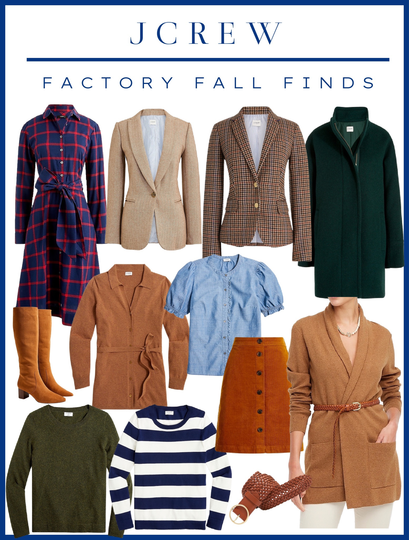 Great fall sale!! These are some favorites up to 50% off with an extra 20% off when you spend 125 or more. 

#LTKfall #fallfashion #fallwardrobe #jcrew #jcrewfactory #preppystyle #houndstoothblazer #herringboneblazer #corduroyskirt #plaiddress #flannelshirt #sweaters

#LTKSeasonal #LTKstyletip #LTKsalealert