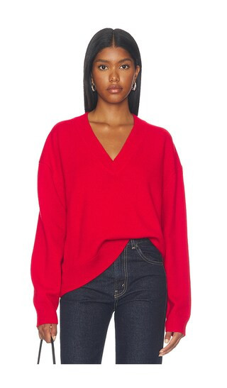 ANINE BING Lee Sweater in Red. Taglia M. Also in L, S, XS. | Revolve Clothing (Global)