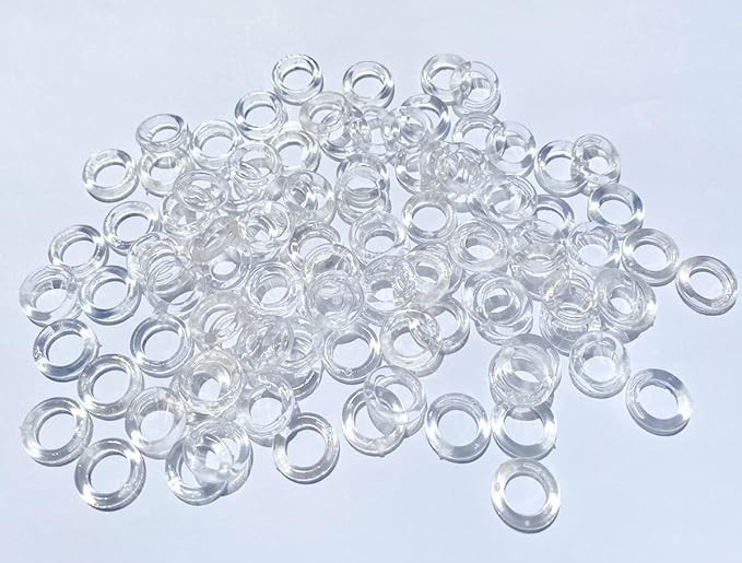 Clear Roman Blind Curtain Rings, 1/2inch Transparent O Rings Plastic Rings for Roman Shades Circl... | Amazon (US)