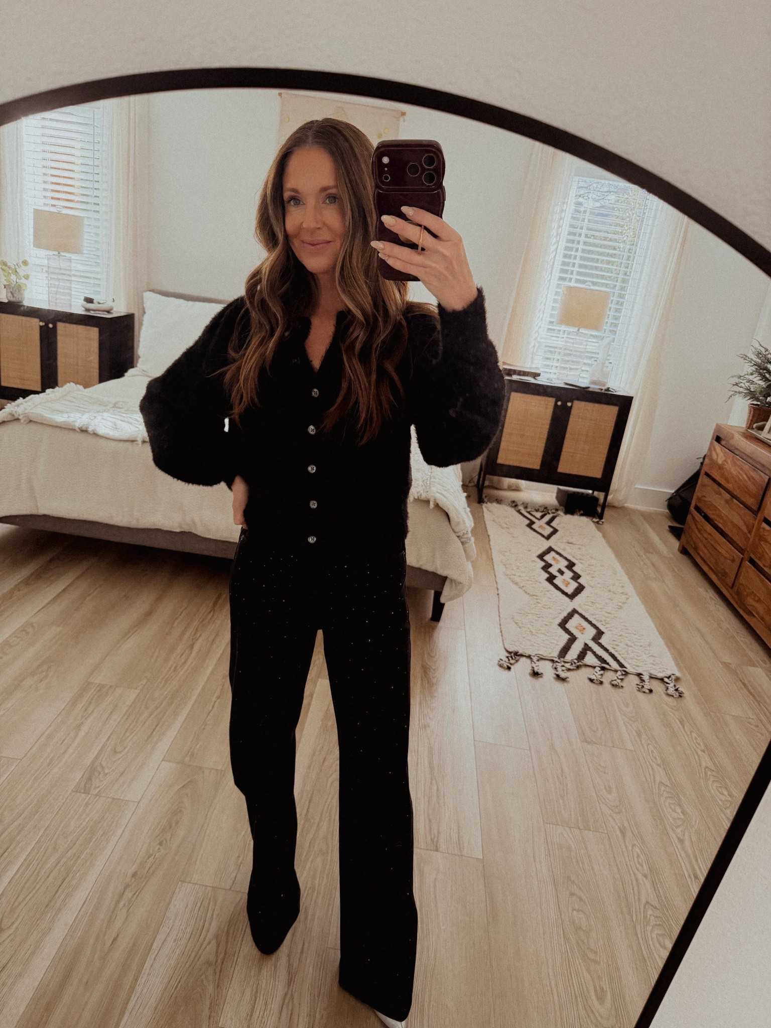 Headed to the earliest NYE dinner ever! Then back home by 6:30 to get into comfys  

#LTKPetite #LTKHoliday #LTKFindsUnder50