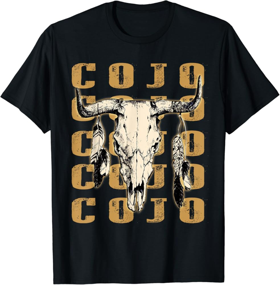 Vintage Cojo Bull Skull Flowers Shirt Music Outlaws 80s 90s T-Shirt | Amazon (US)
