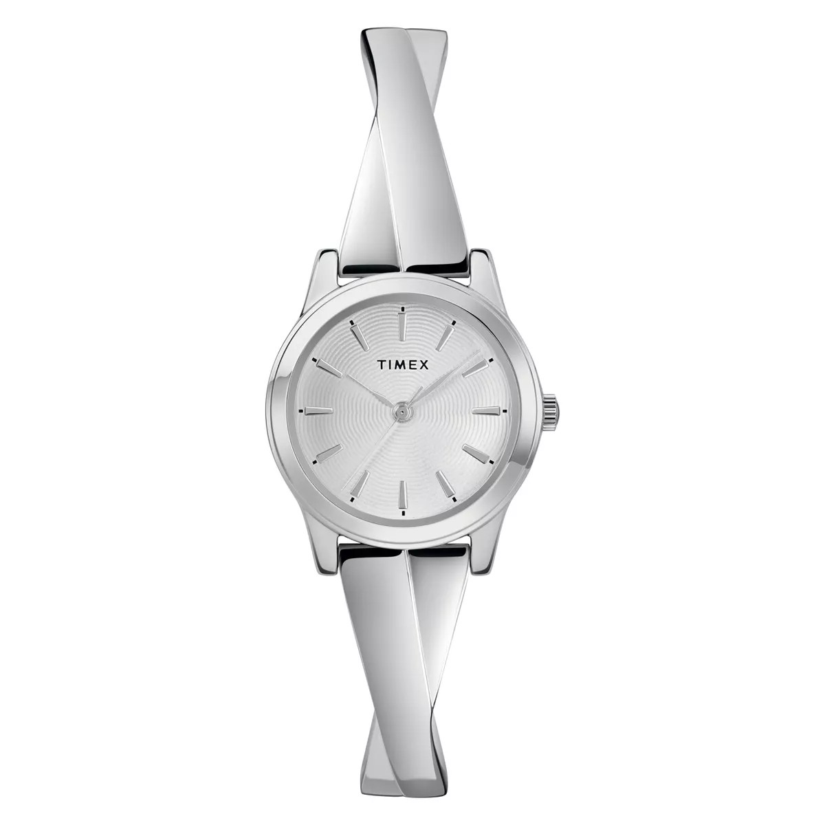 Women's Timex Stretch Bangle Watch - Silver TW2R98700JT | Target