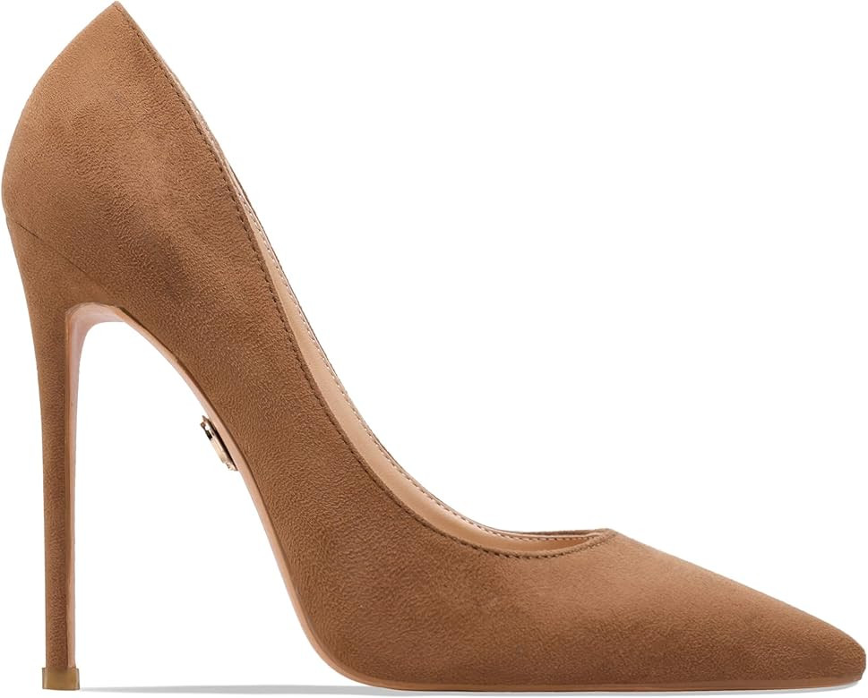 Petit Cadeau Leona - Women's Classic & Sexy Pointed Toe Slip on Pumps with 5" Stiletto High Heels. H | Amazon (US)