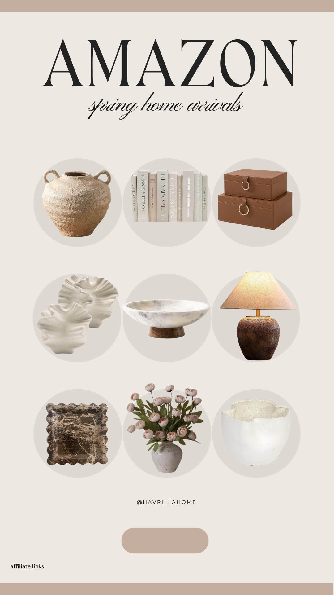 Amazon spring home decor, neutral home decor, organic modern decor, textured ceramic vase, decorative coffee table books, leather decorative boxes, marble bowl decor, fluted ceramic bowl, neutral table lamp, scalloped marble tray, faux tulip arrangement, white textured vase, modern neutral styling, affordable home finds, havrillahome amazon finds 

 

#LTKHome