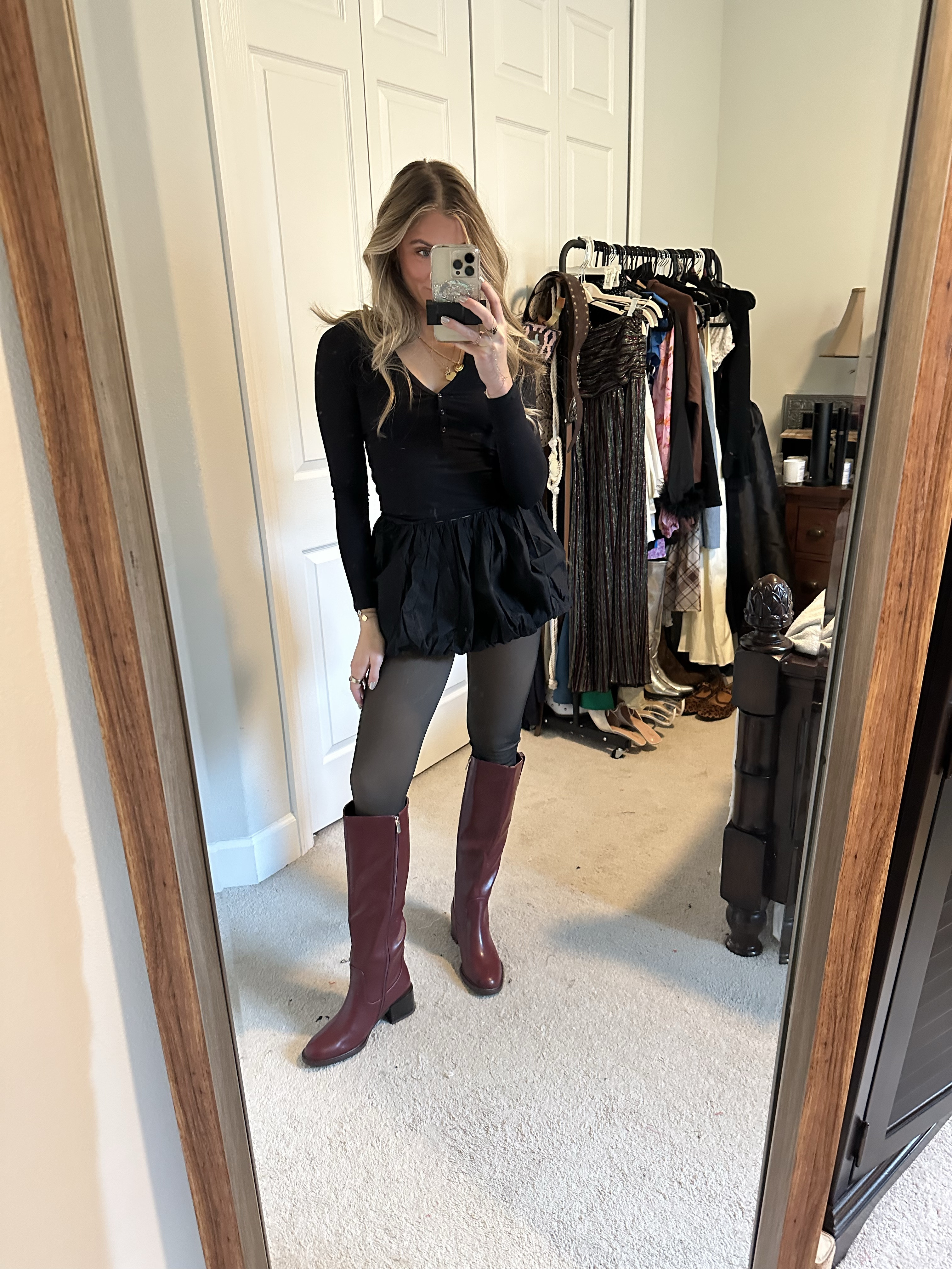 Amazon boots  Knee High Boots For Women Chunky Heel Round Toe Leather Patent Boots Low Block Heel Tall Boots With Side Zipper

#LTKFindsUnder100 #LTKShoeCrush #LTKSaleAlert