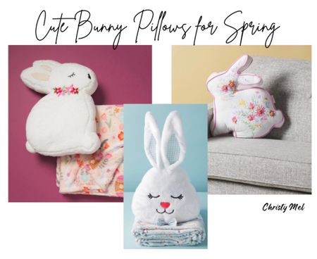 These cute bunny pillows are adorable for Spring decorating 

Bunny pillow , Spring Decor 

#LTKunder50 #LTKhome #LTKSeasonal