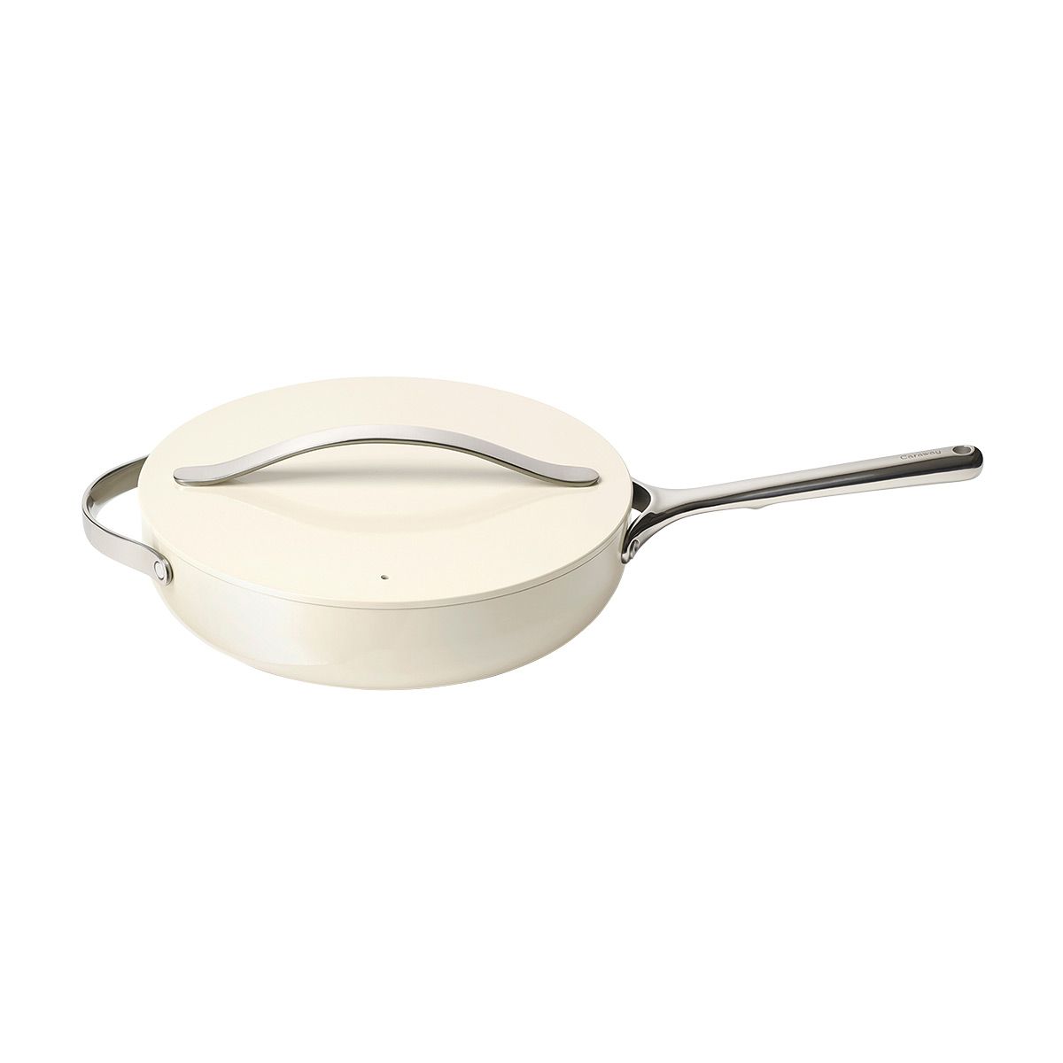 Caraway Home Non-Stick Saute Pan Cream | The Container Store