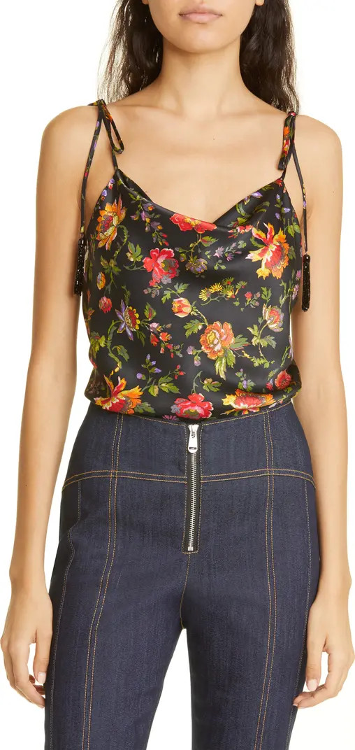 Marta Floral Satin Camisole | Nordstrom